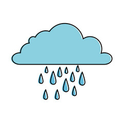 weather cloud rainy icon vector illustration design