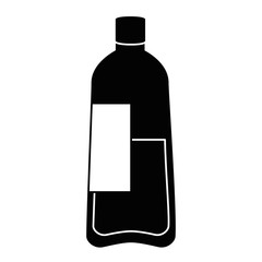 Obraz premium bottle water plastic icon vector illustration design