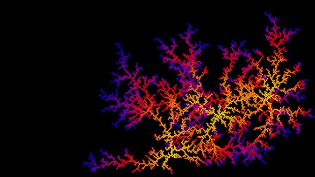 Slime mold 3D animation