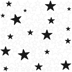 Christmas card,the star background