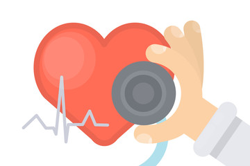 Heart pressure examination.