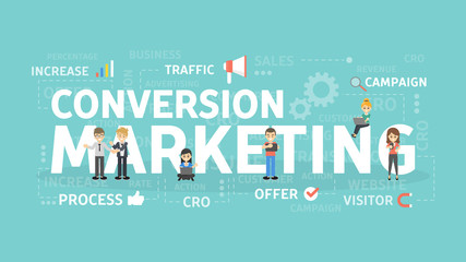 Conversion marketing concept.