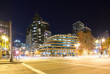 modern buildings in midtown of modern city