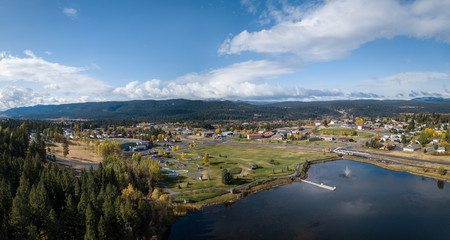 Logan Lake Aerial Panorama