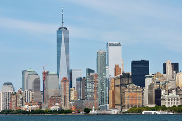 Fototapeta premium Manhattan Skyline and Hudson river
