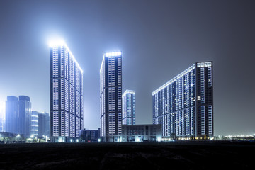 modern buildings in modern city