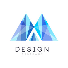 Creative crystal logo template