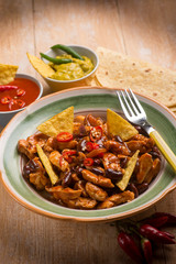 mexican chili, selective focus