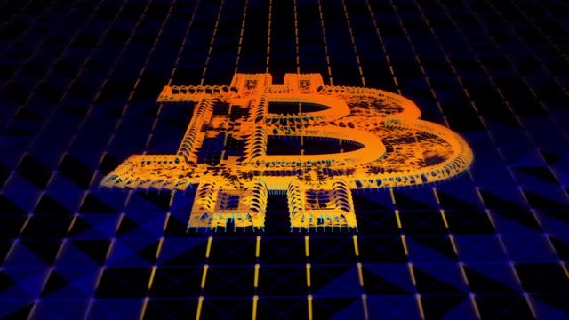 Cyber blockchain Bitcoin background
