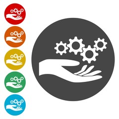 Service Icon, Business Concept , Gears icon