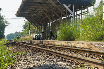 Railroad in Thailand, Asia.