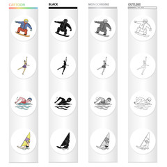 Olympics, achievement, win and other web icon in cartoon style.Sport, board, skateboard, icons in set collection.