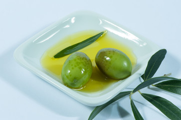 Greek traditional olive oil herbs