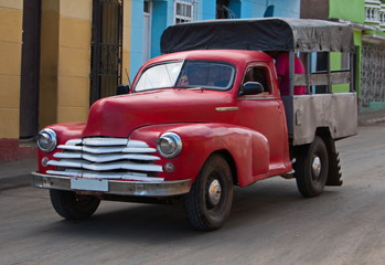 Old truck in Trinidad in Cuba
