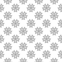 Gray seamless pattern on white background
