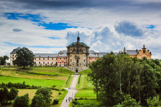 a baroque pharmacy at the kuks castle in the Czech Republic