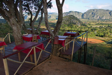 View from Balcon del Valle on Vinales Valley National Park in Cuba
