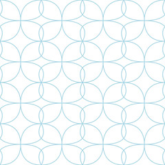 White and blue geometric seamless pattern