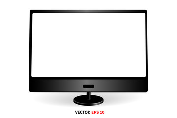 Monitor front view template