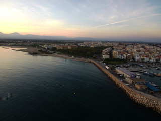 Obraz premium Cambrils, localidad costera de Tarragona en Cataluña,España