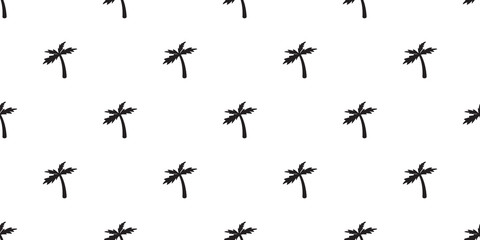 Coconut tree Seamless vector palm tree Pattern isolated wallpaper background