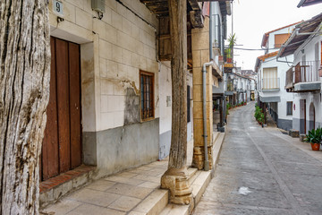 Guadalupe vintage streets in Extremadura,Spain