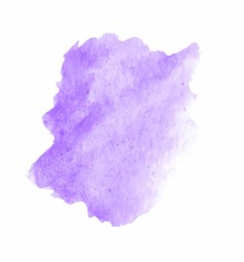 Violet watercolor splash vector 