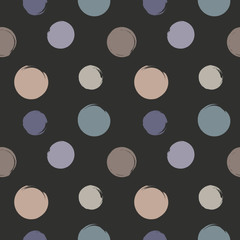 Seamless vector pattern with circles