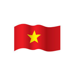 Vietnam flag, vector illustration
