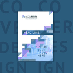 Brochure layout of the template cover design