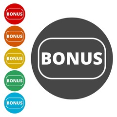Bonus sign, Bonus icon 