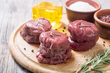 Raw fillet mignon