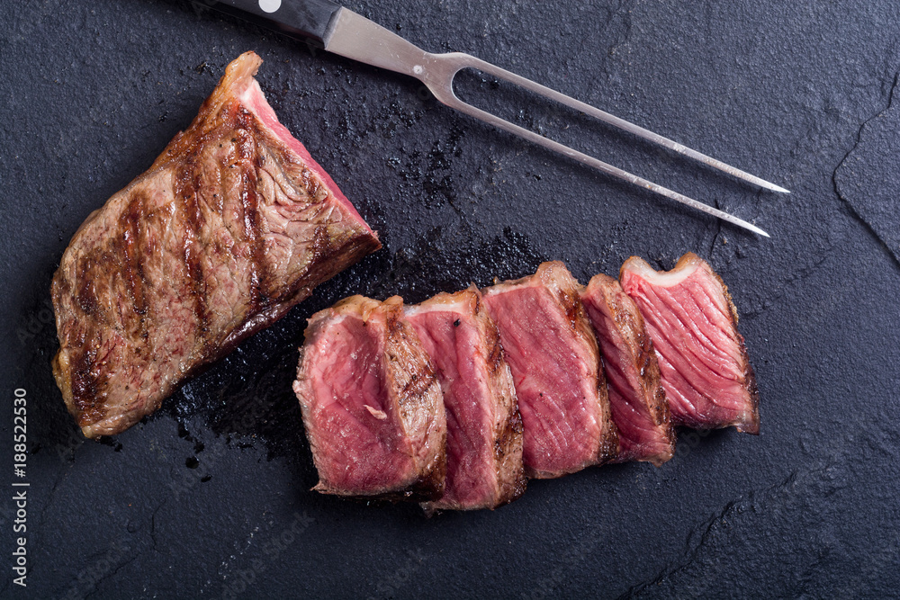 Canvas Prints grilled new york steak