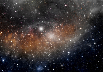 galaxy in a free space