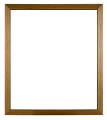 Empty picture frame, antiqued pine wood