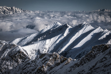 Das Schloss Kaprun am fr&uuml;hen frostigen Morgen