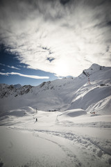 Das Schloss Kaprun am fr&uuml;hen frostigen Morgen