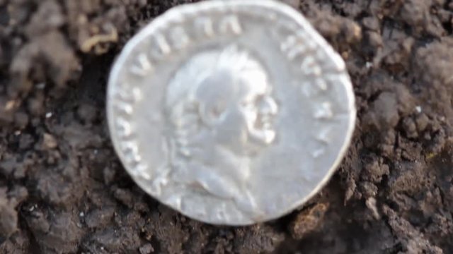 Roman silver coins, denarius