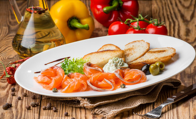 healthy food beautiful and tasty food on a plate