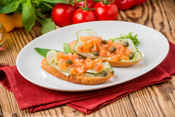 healthy food beautiful and tasty food on a plate