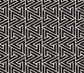 Vector seamless pattern. Modern stylish abstract texture. Repeating geometric tiling from striped elements