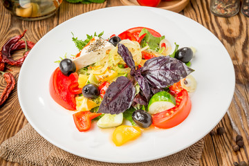 healthy food beautiful and tasty food on a plate