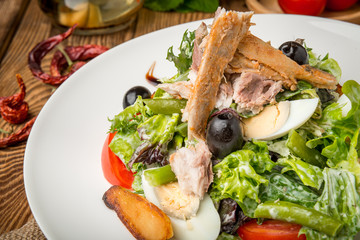 healthy food beautiful and tasty food on a plate