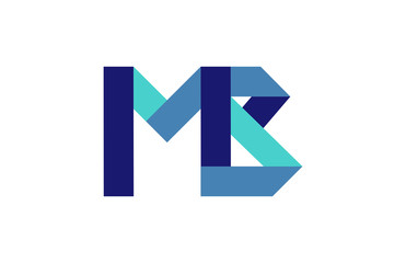 MB Ribbon Letter Logo