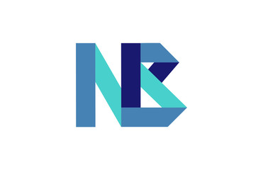NB Ribbon Letter Logo