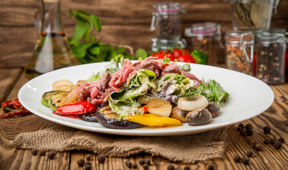 healthy food beautiful and tasty food on a plate