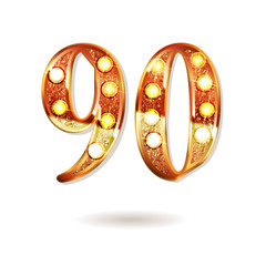 90 years gold anniversary