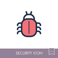 Software or program bug icon