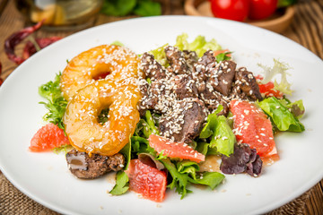 healthy food beautiful and tasty food on a plate