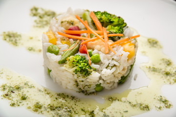 healthy food beautiful and tasty food on a plate